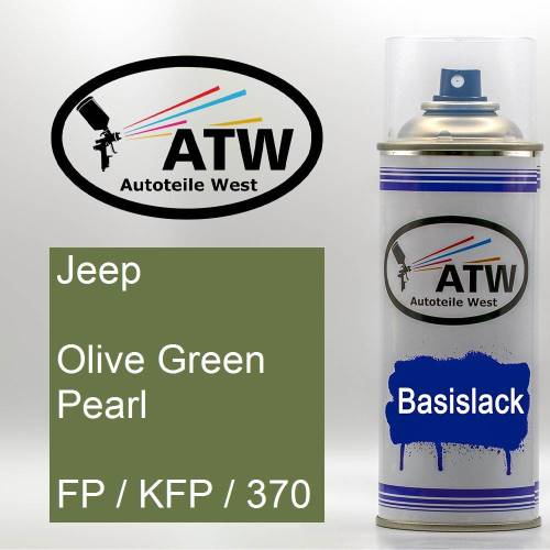 Jeep, Olive Green Pearl, FP / KFP / 370: 400ml Sprühdose, von ATW Autoteile West.